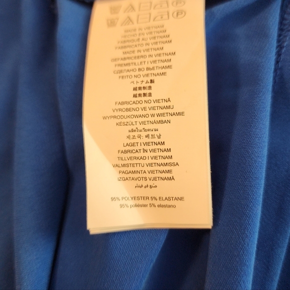 Michael Kors Elegant Royal Blue Pleated Skirt Elastic Waist Stretch 1X Old Money - Picture 8 of 8